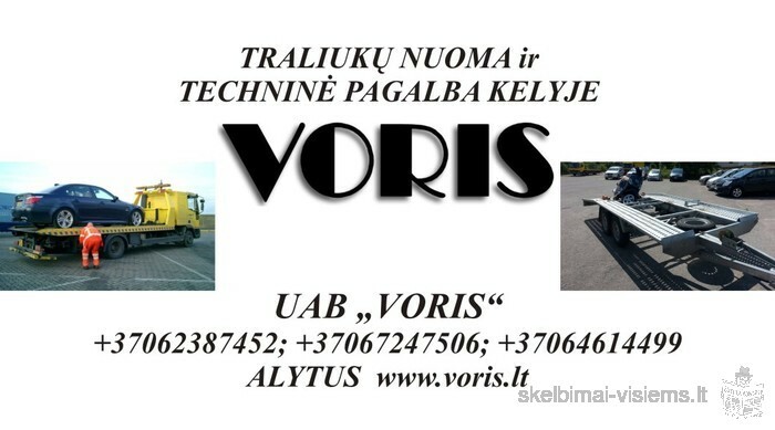 Alytuje nuoma PRIEKABU IR TRALU Priekabų nuoma, Alytus +37062387452 Priekabos 2015-2016m. Priekabos