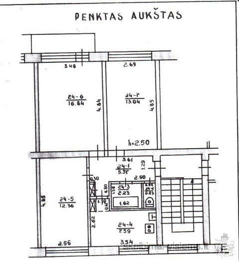 3 k. butas Kaipėda 42000€ Kauno g. 58 kv.m.