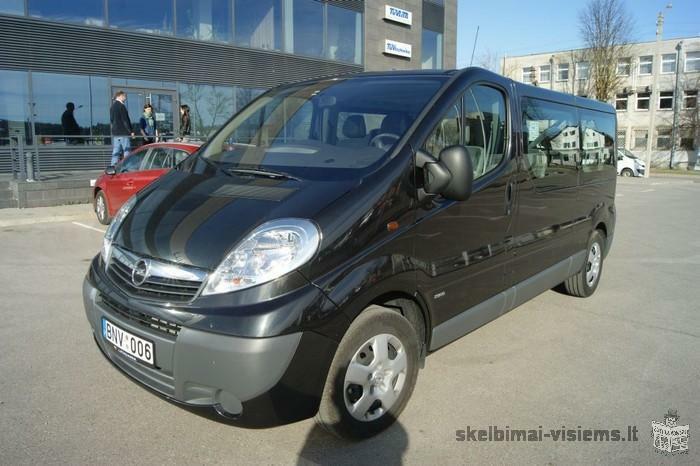 IŠNUOMOJAMAS MIKROAUTOBUSIUKAS OPEL VIVARO