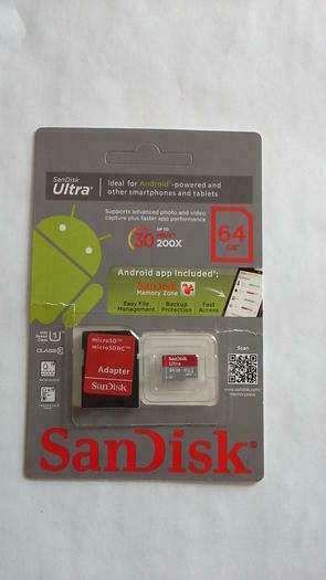 Sandsik ultra microsdhc 64GB klase 10