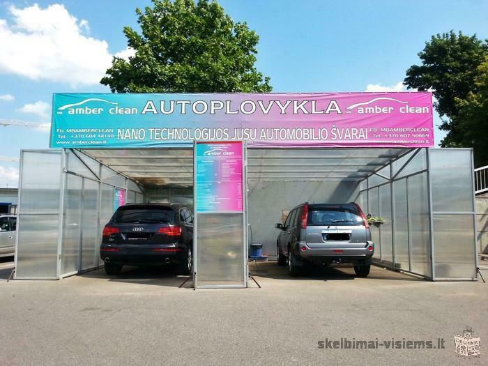 Prduodamas verslas automobilių plovykla.