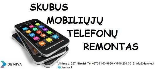 Skubus mobiliųjų telefonų remontas Šiauliuose