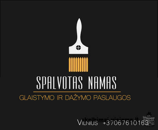 Glaistymo ir dažymo paslaugos.