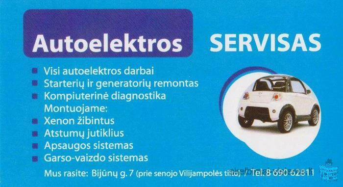 AUTOMOBILIŲ ELEKTRONIKOS DIAGNOSTIKA IR REMONTAS.