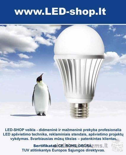 Led lemputės ir prožektoriai geros kokybės