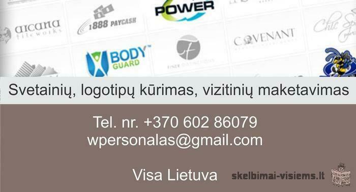 Logotipų,skrajučių, vizitinių maketavimas