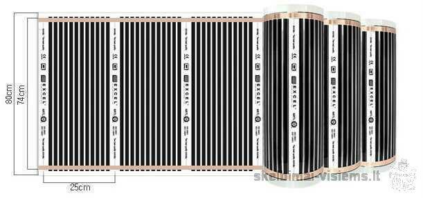 Grindų šildymo plėvelė, energoplėvelė-45LT/m2