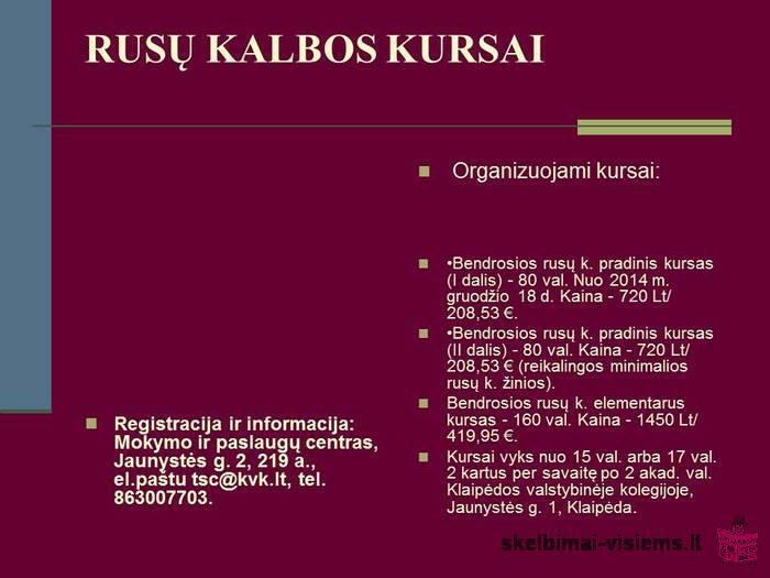 Rusų kalbos kursai