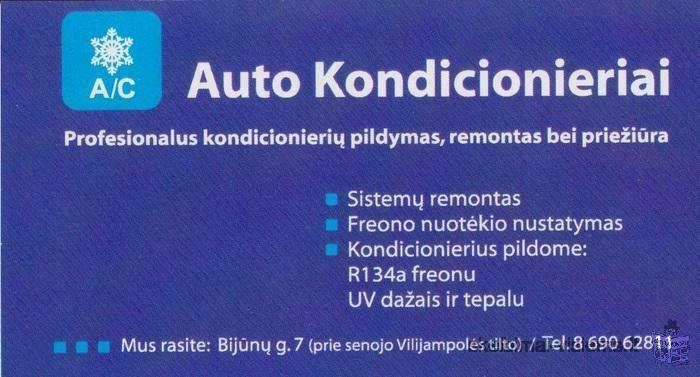 AKCIJA!KONDICIONIERIŲ PILDYMAS NUO 5eur. KAUNE!