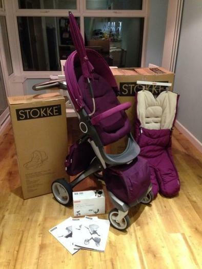 Stokke Xplory V4 2014 детская коляска с Люлька + автокресло