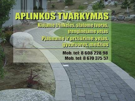 Aplinkos tvarkymas Panevezys