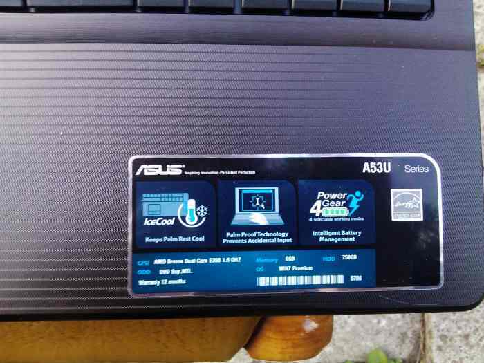 ASUS A53U-SX374S 15.6"