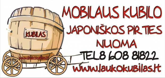 Mobilaus kubilo (Japoniskos pirties) nuoma!