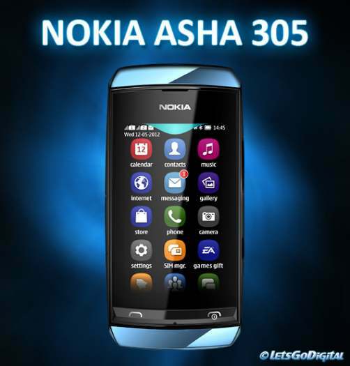 Mobilusis telefonas NOKIA Asha 305 Dual SIM