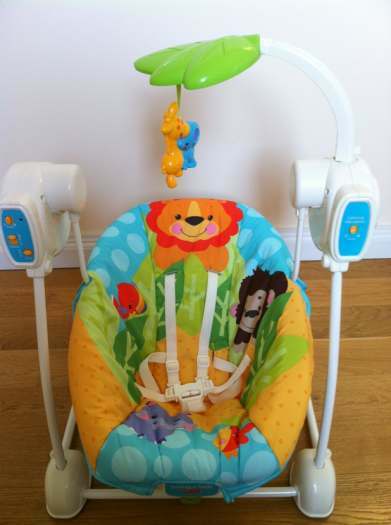 Fisher Price itin kompaktiškos supynės LUV U ZOO