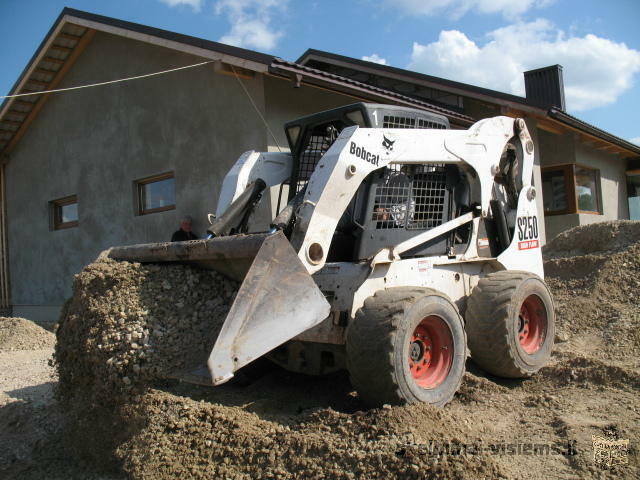 Bobcat nuoma, mini ekskavatoriaus nuoma