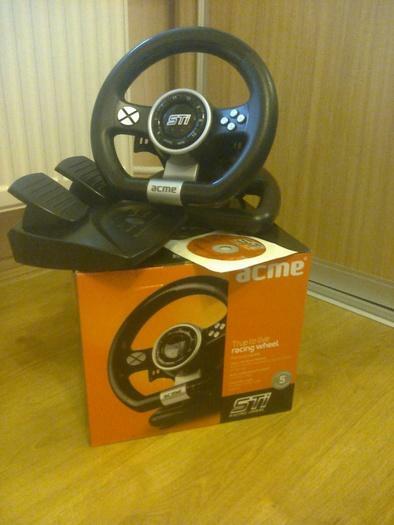 Parduodamas komiuterinis vairas acme STi racing wheel