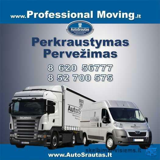 Baldų pervežimas , Perkraustymas tel. 8620 56777