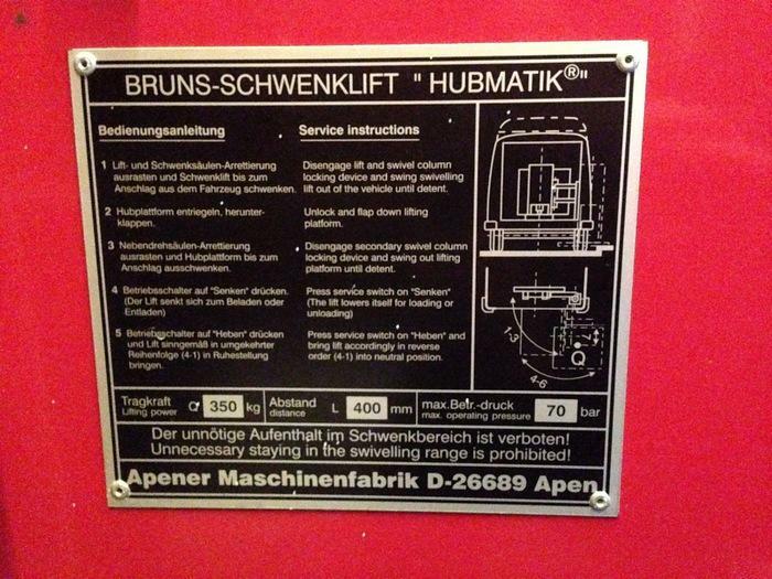 Automobilinis keltuvas / liftas neįgaliesiems "HUBMATIK"