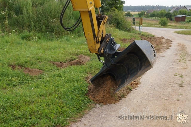 Ekskavatoriaus- krautuvo nuoma Trakų raj.