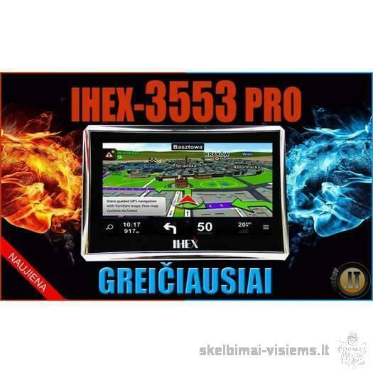 NAUJOS KARTOS, ĮSPŪDINGO GREIČIO navigacinė sistema IHEX-3553 PRO