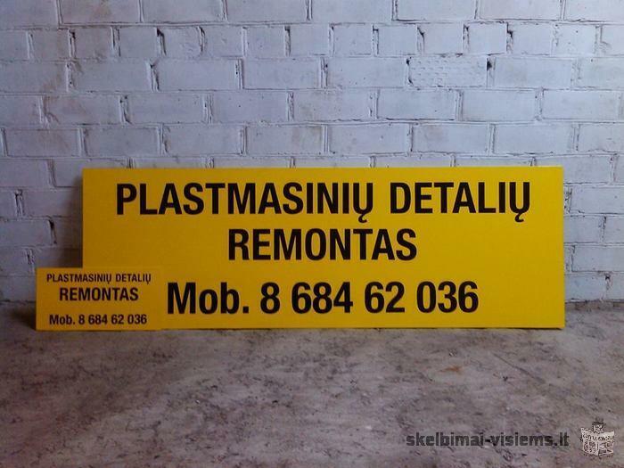 Bamperių ir kitų plastmasinių detalių remontas