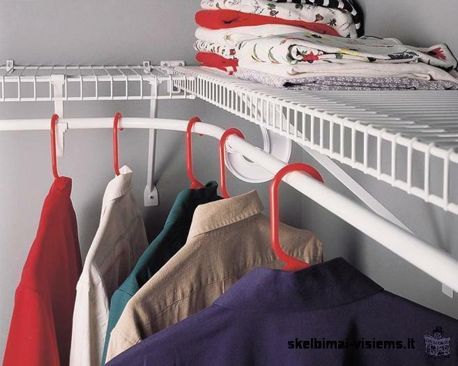 Laikikliai buičiai ir kt. "Closetmaid"