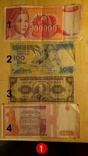 Įvairių šalių banknotai