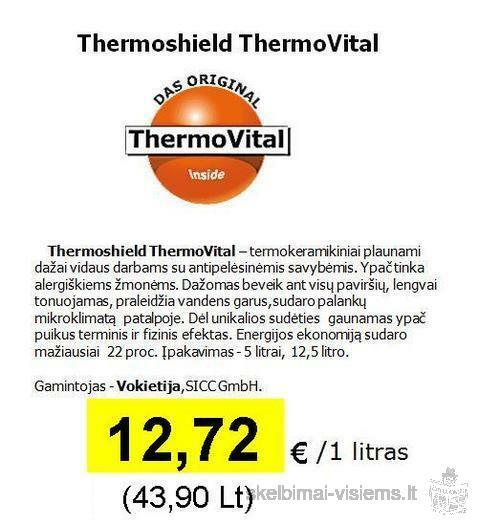 Šilumą taupantys dažai THERMOSHIELD (Vokietija)