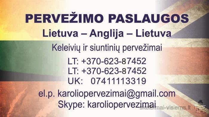 Lietuva - ANGLIJA - LIETUVA +37062387452