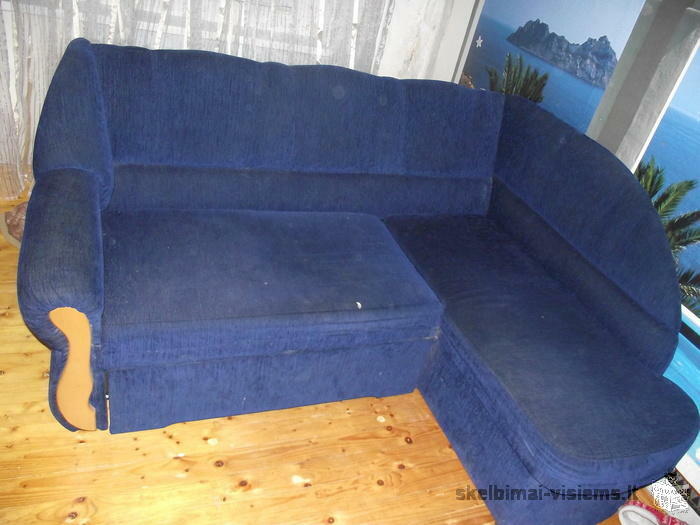 sofa-lova kampas,komplekte 2 foteliukai